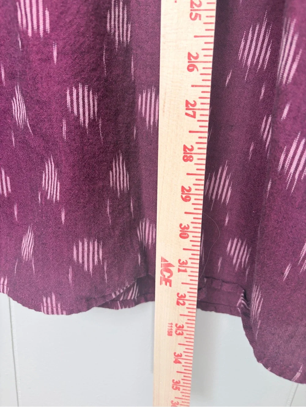 PureJill Relaxed Button Down Shirt Fuschia Purple 100% Cotton Cover Up 3X - Picture 5 of 8